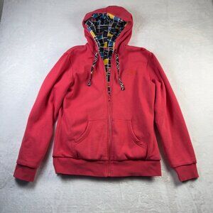 The North Face Reversible Hooded Full Zip Jacket Red/Multicolor Women’s M